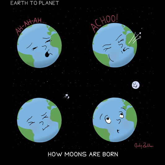 How Moons Are Born Cartoon