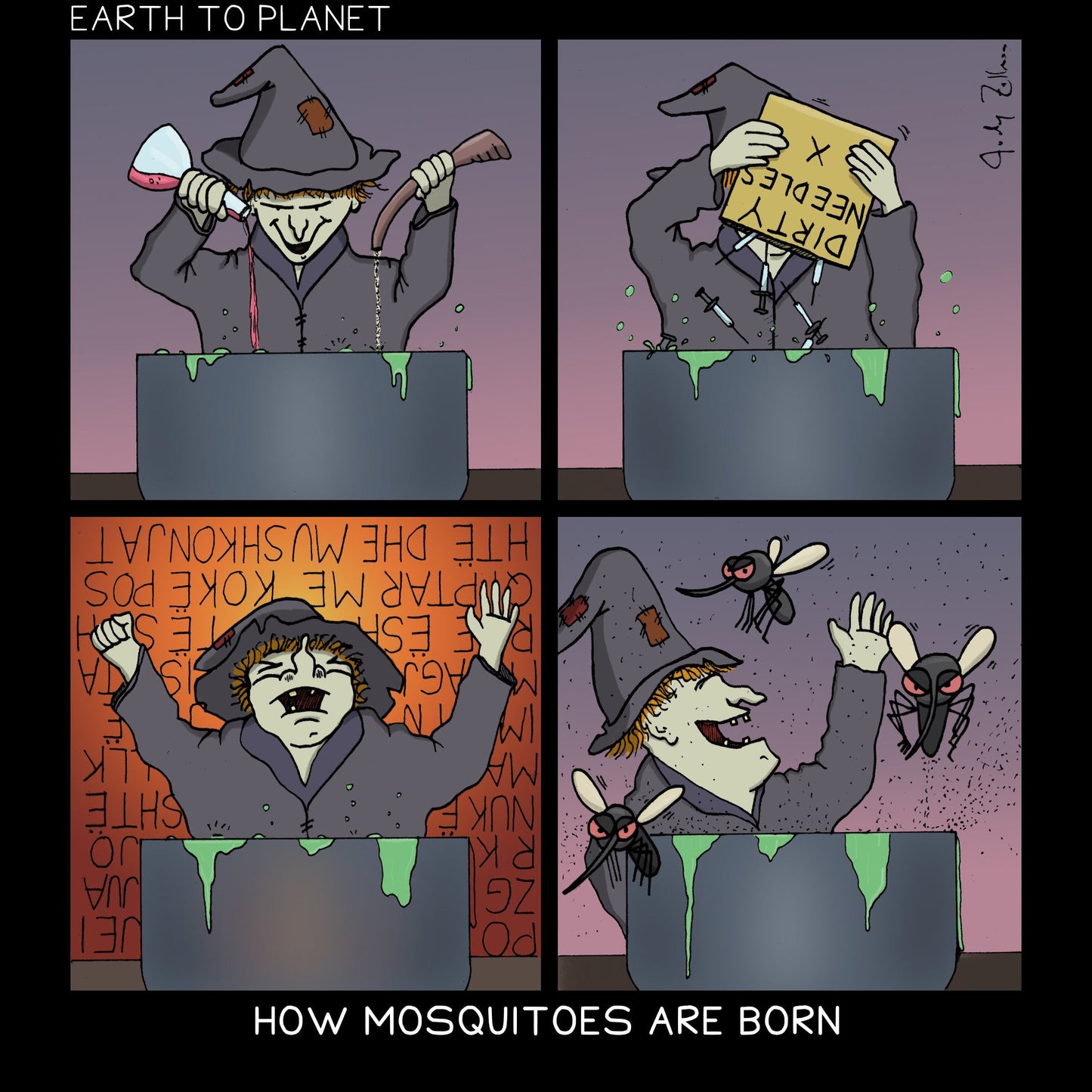 How Mosquitoes Are Born Cartoon