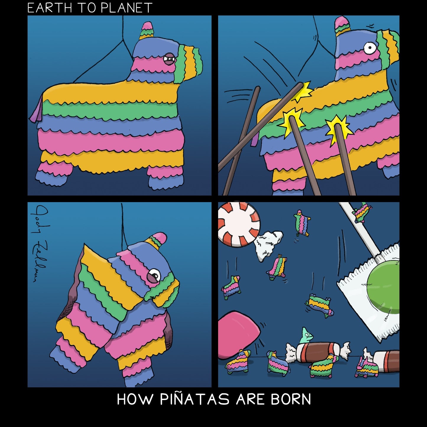 How Piñatas Are Born Cartoon
