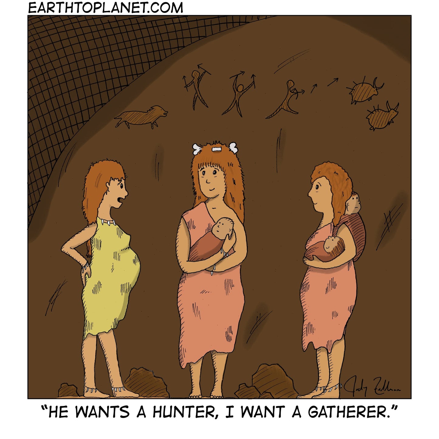 Hunter And Gatherer Cartoon