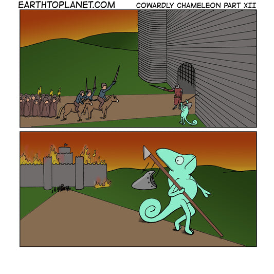 Iggy - Cowardly Chameleon XII Cartoon