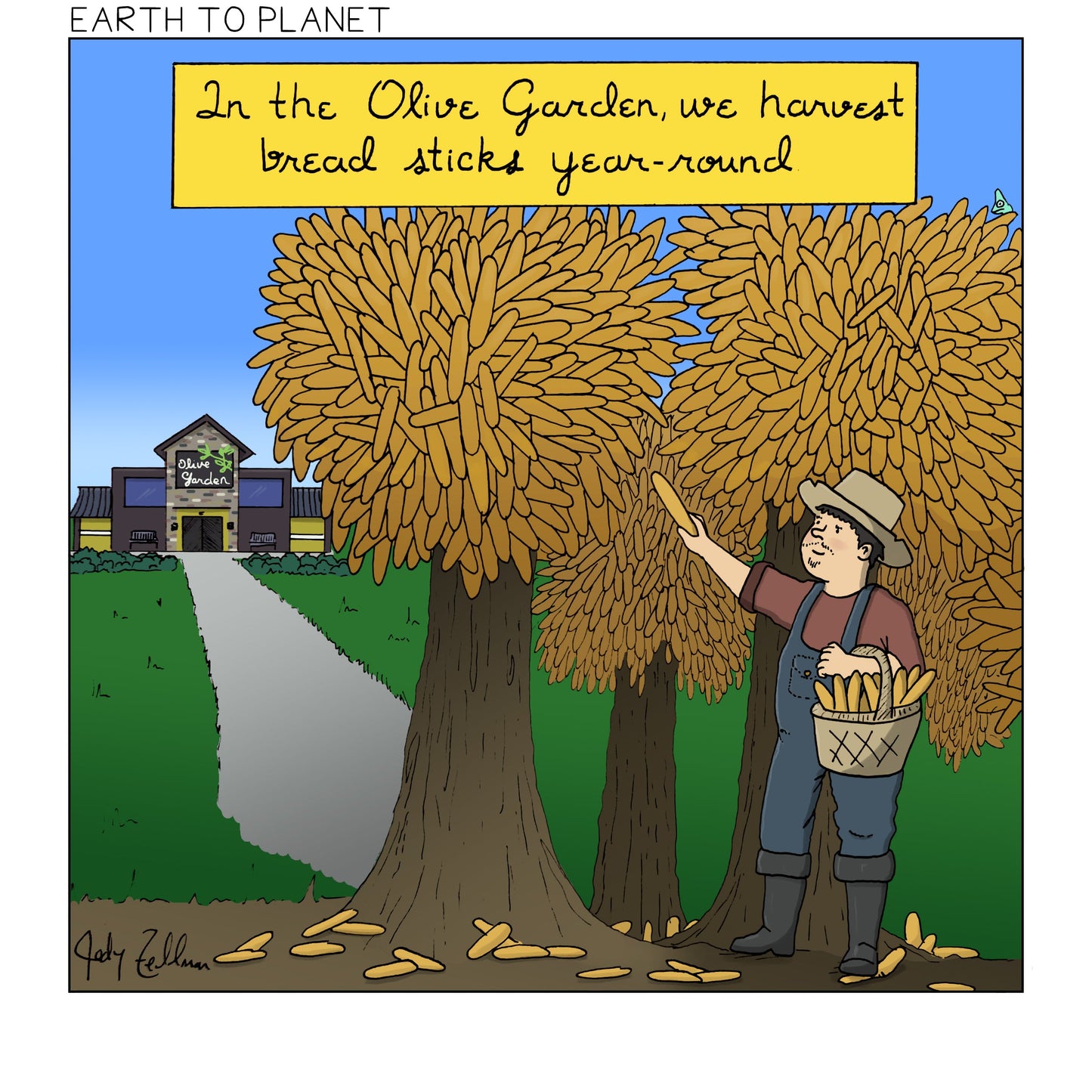 In The Olive Garden Cartoon