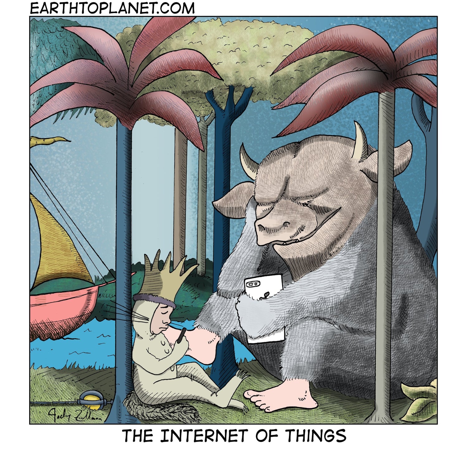 Internet of Things Cartoon