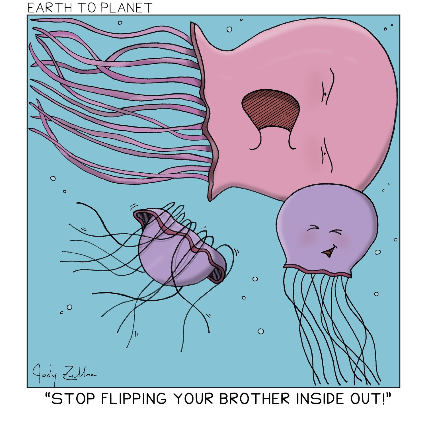 Jellyfish Prank Cartoon