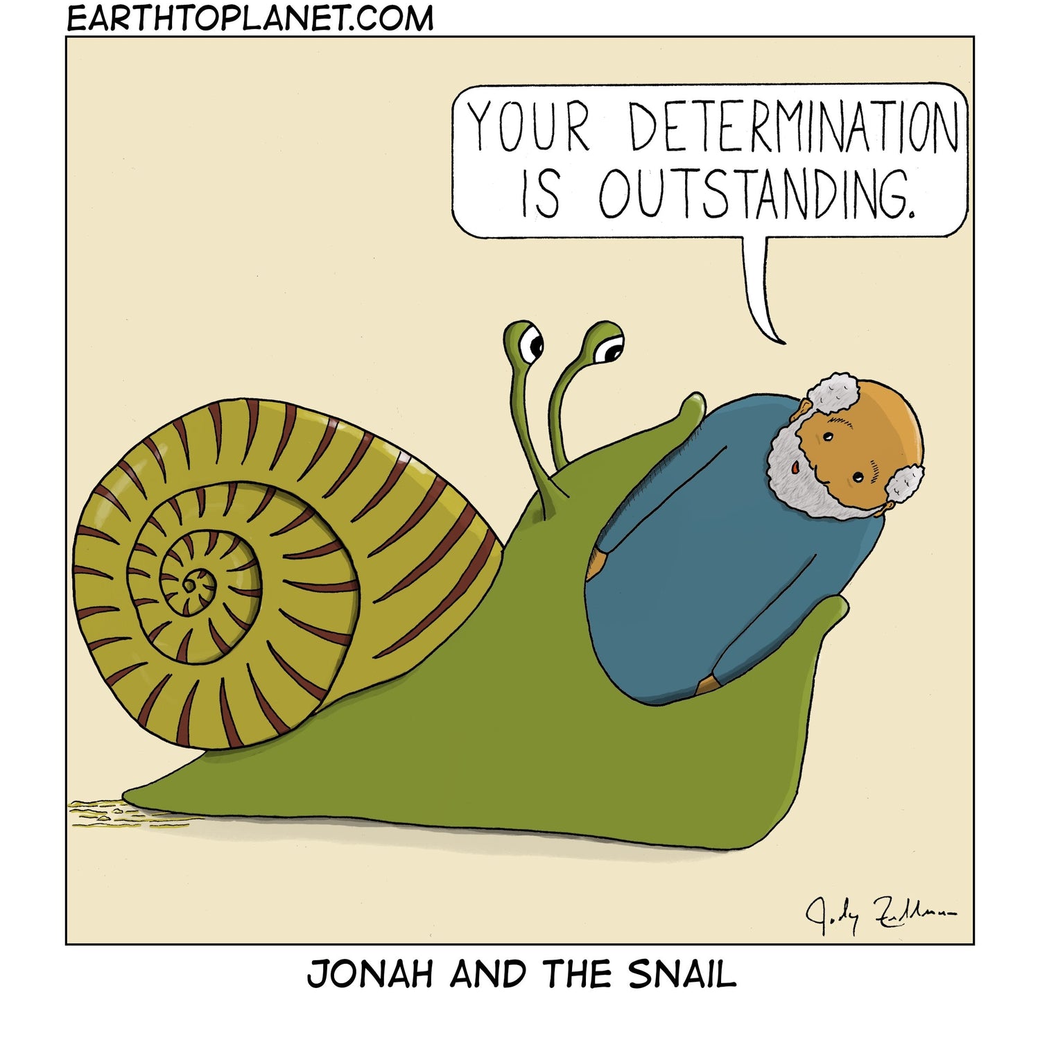 Jonah and the Snail Cartoon