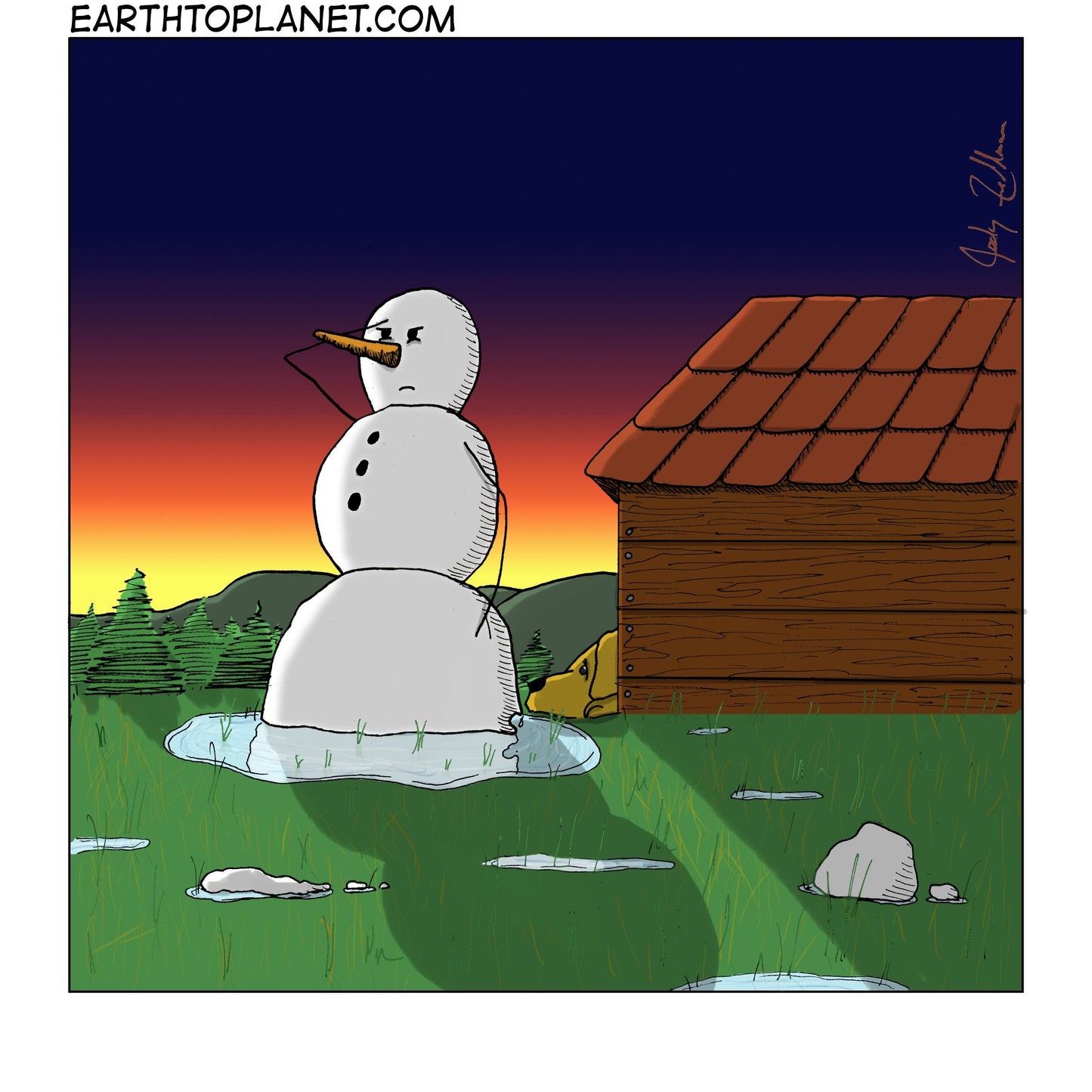 Last Day of Winter Cartoon