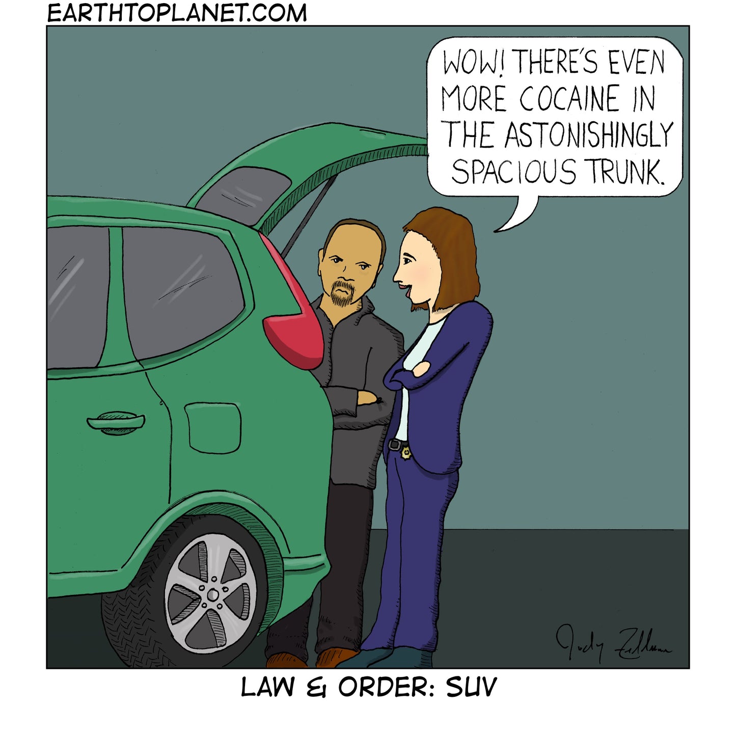 Law and Order Cartoon