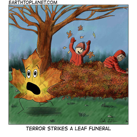 Leaf Funeral Cartoon