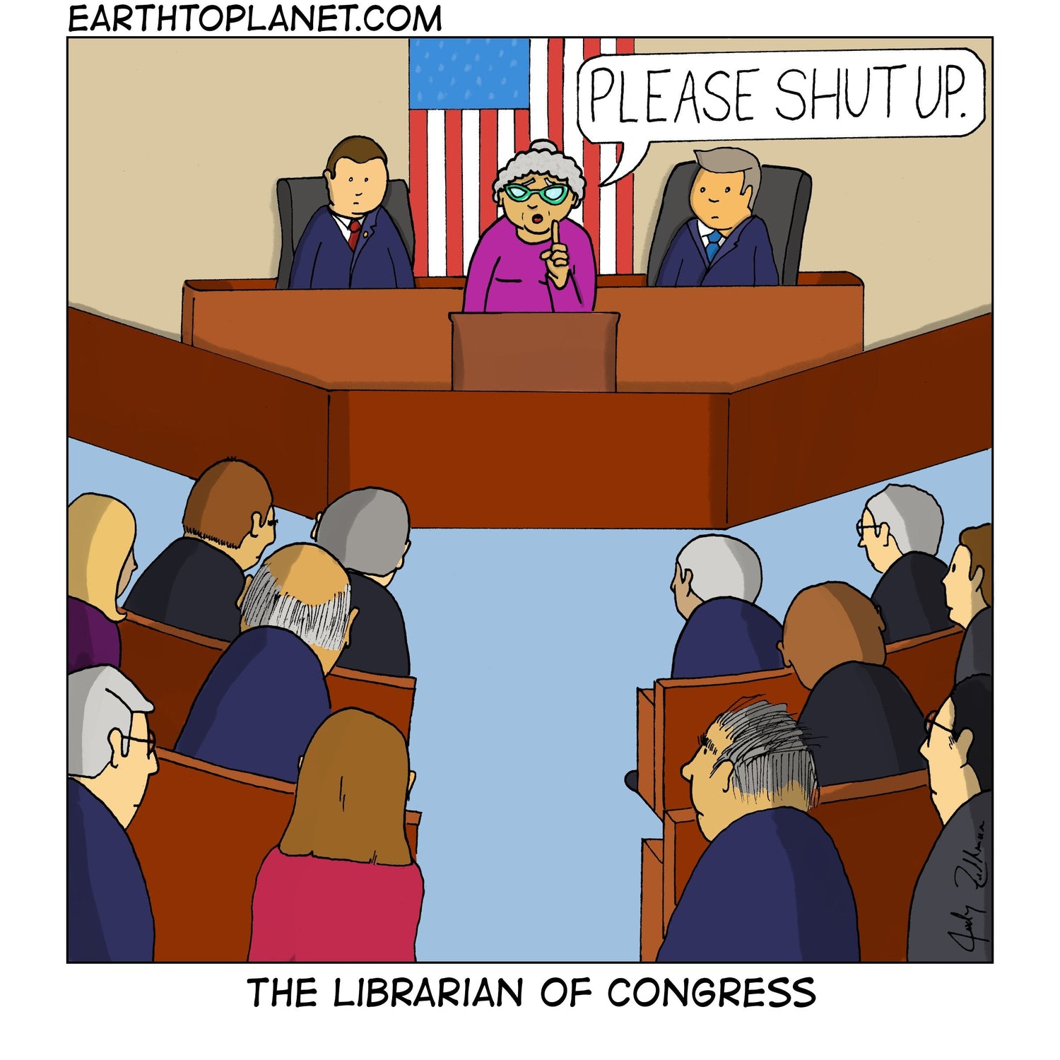Librarian of Congress Cartoon