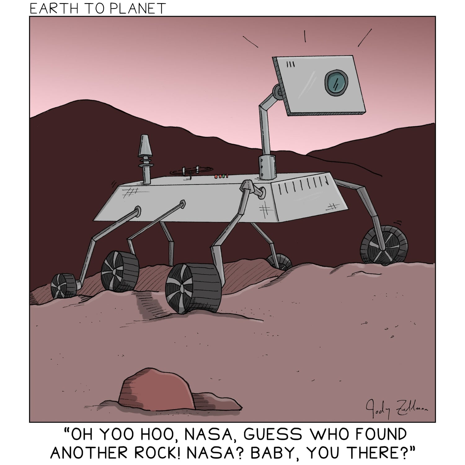 Mars Rover Opportunity Comic