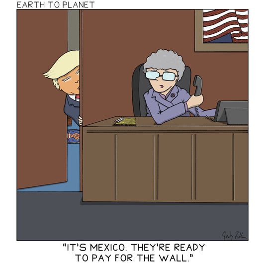 Mexico Pays For The Wall Cartoon