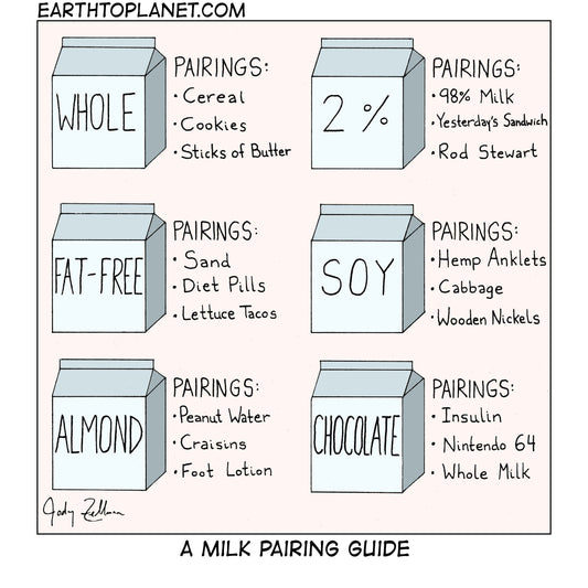 Milk Pairings Cartoon