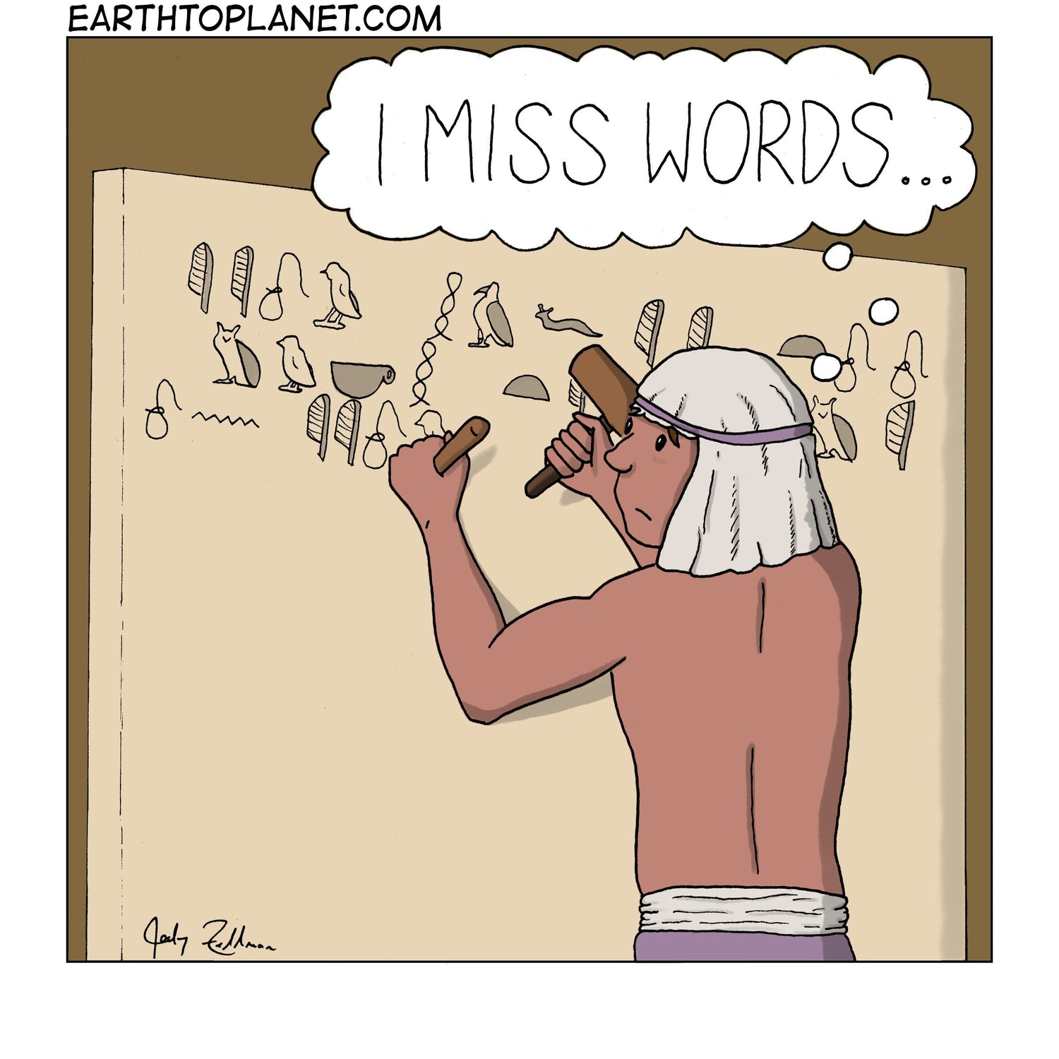 Miss Words Cartoon