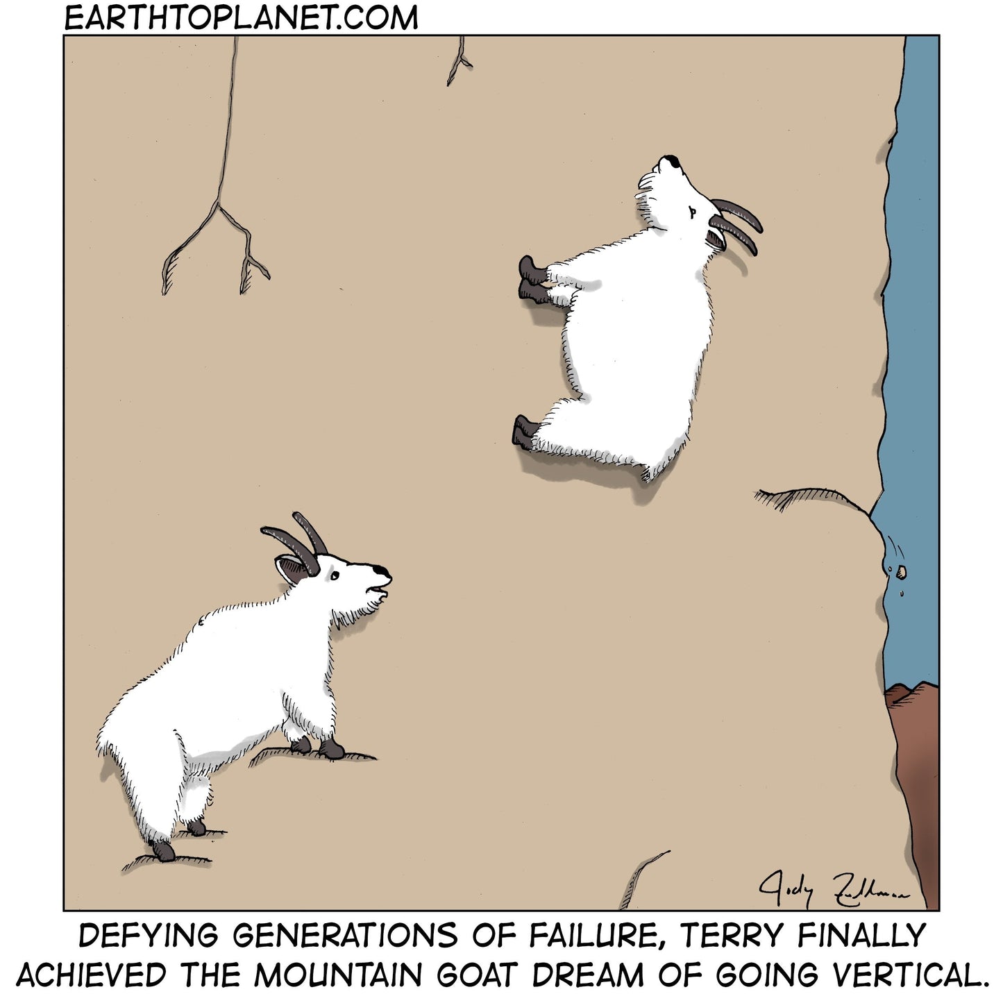 Mountain Goats Cartoon