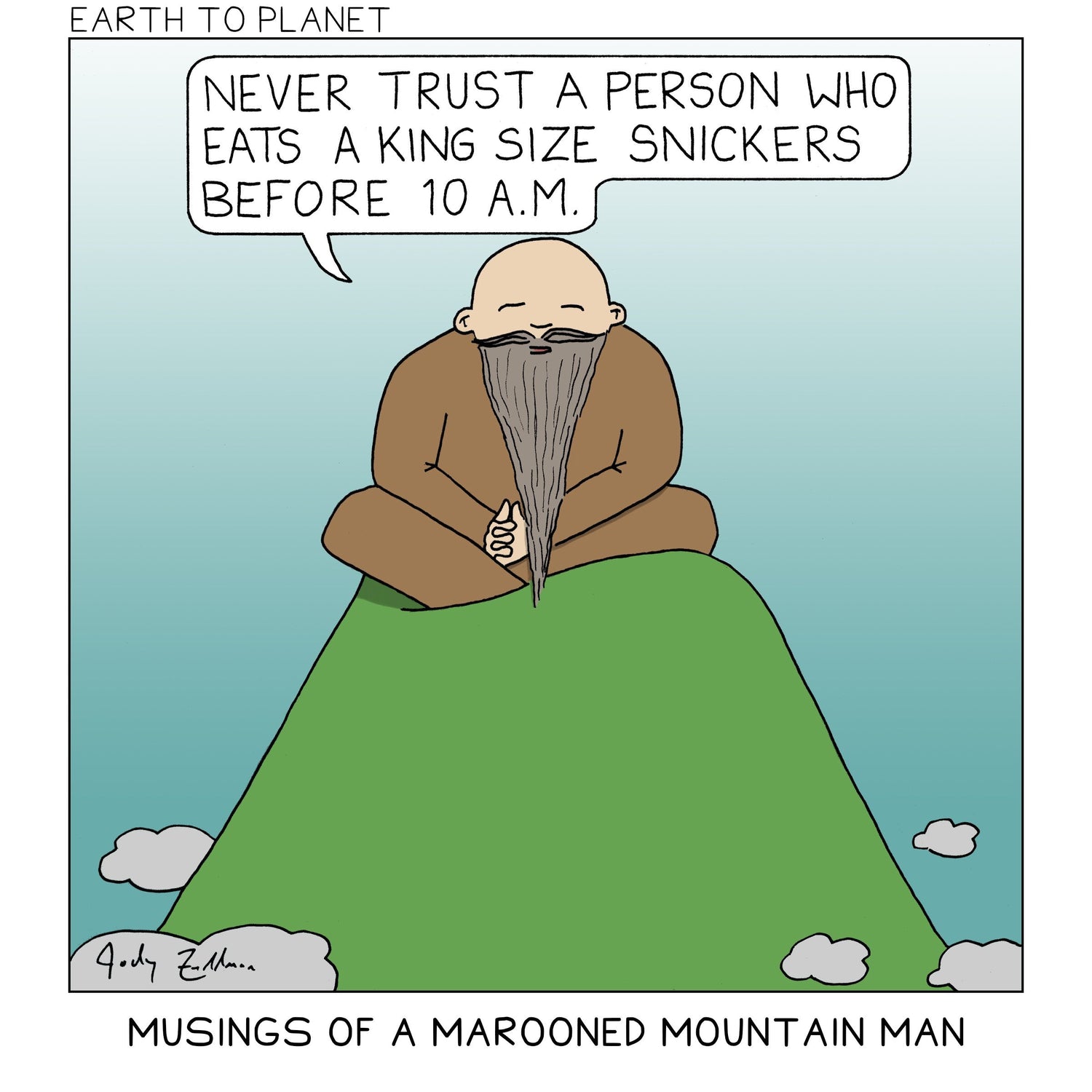 Musings of a Marooned Mountain Man - Snickers Cartoon