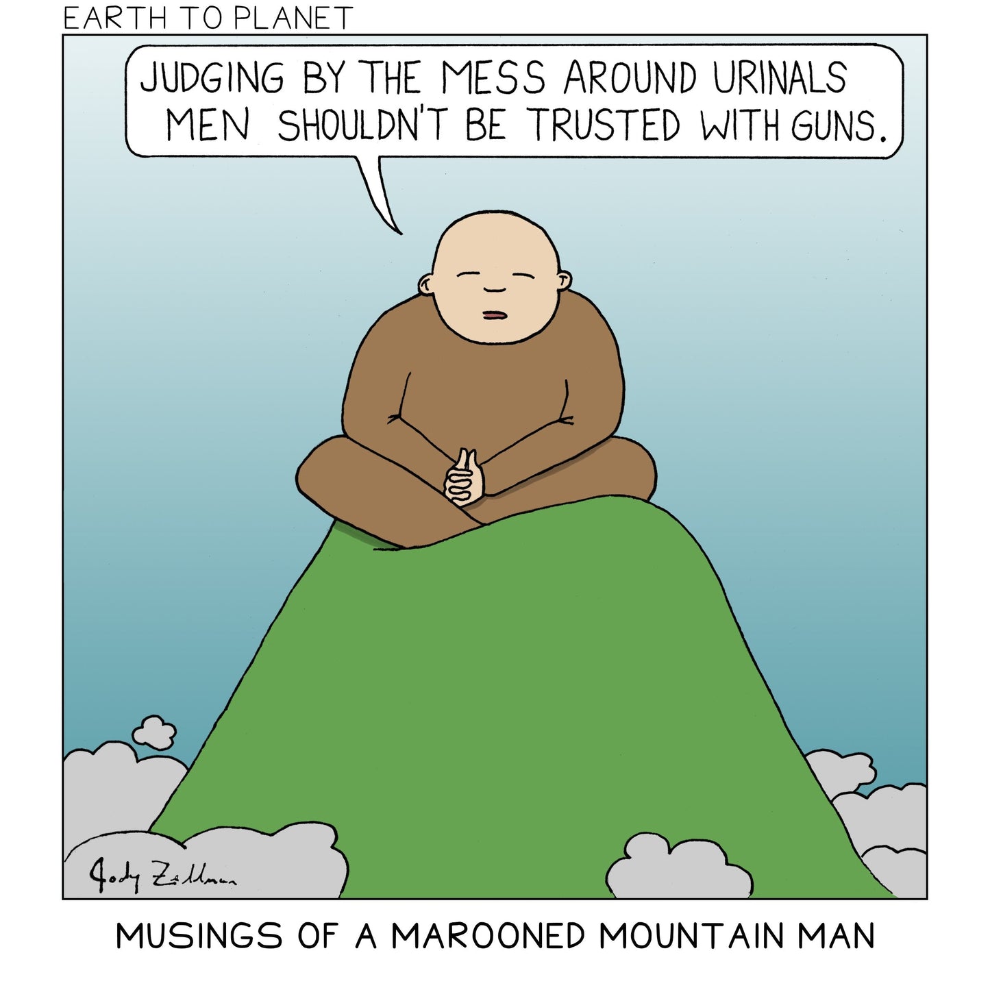 Musings of a Marooned Mountain Man - Urinals Cartoon