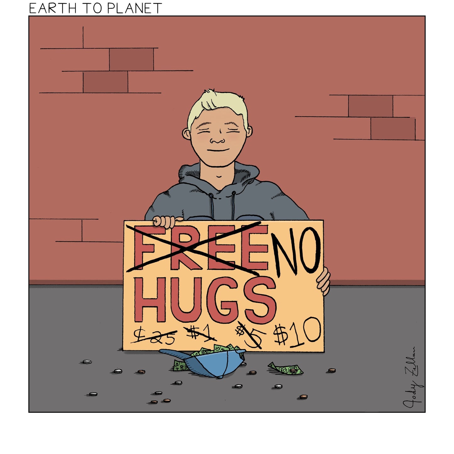 No Hugs Cartoon