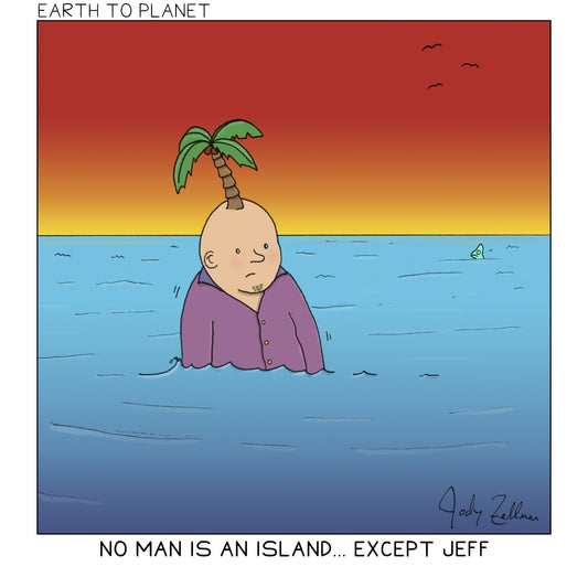 No Man Is An Island Cartoon
