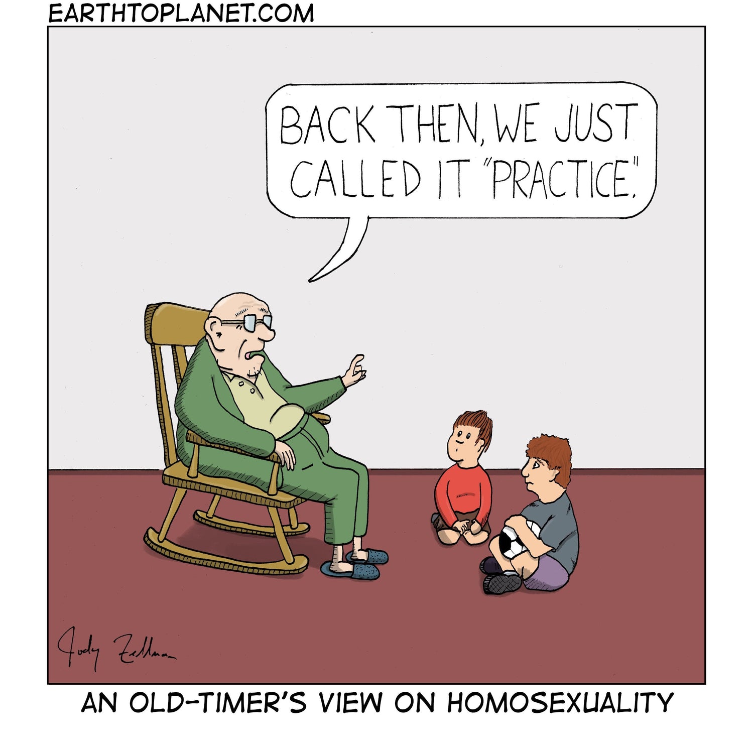Old-Timer's Homosexuality Cartoon