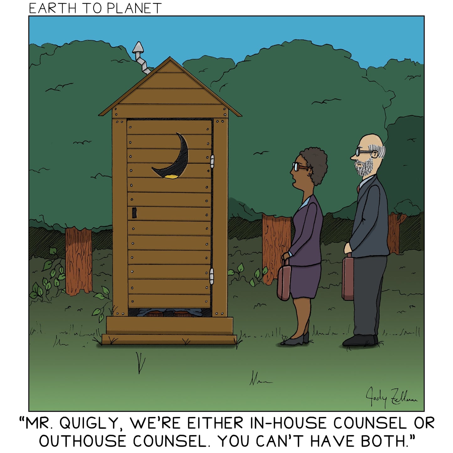 Outhouse Counsel Cartoon