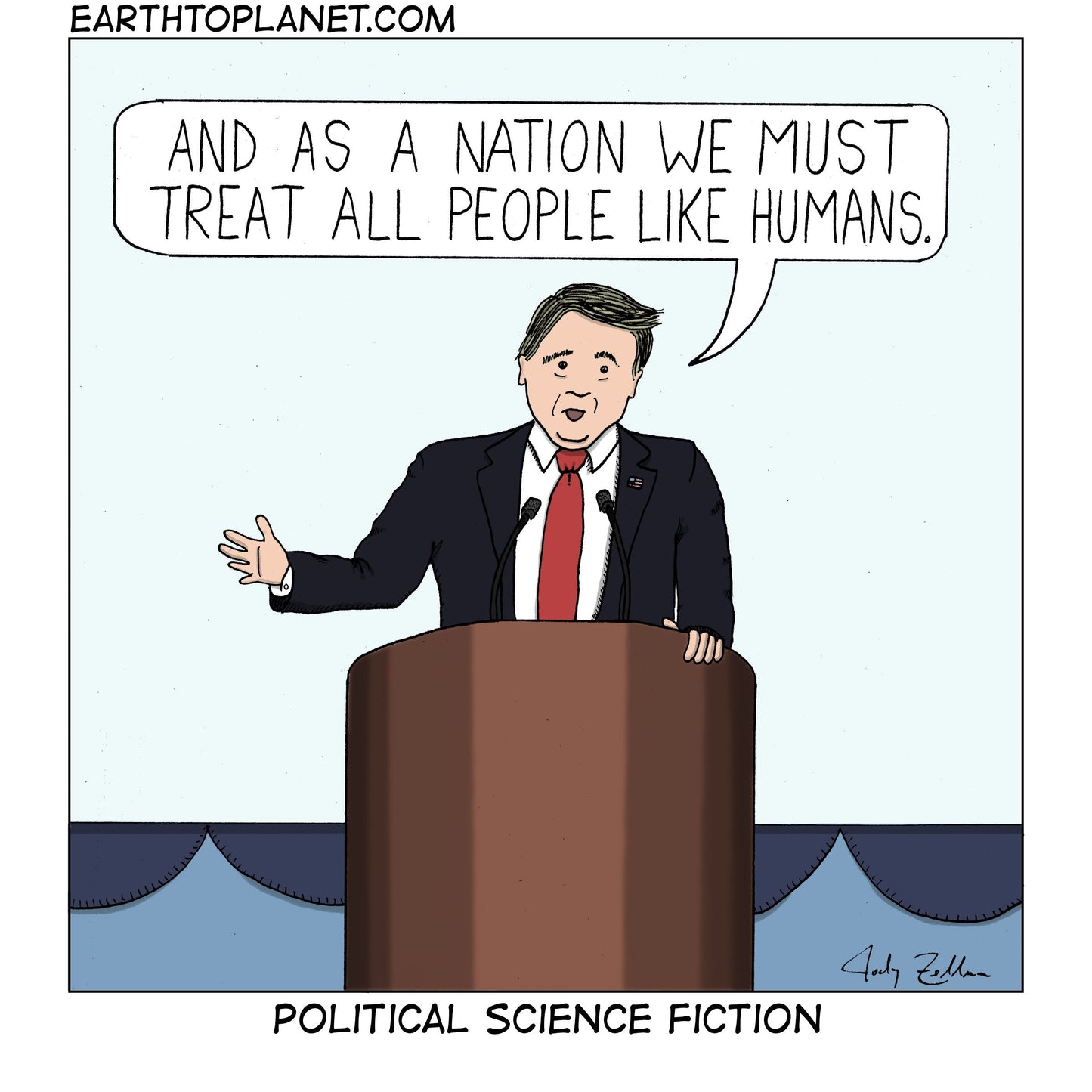Political Science Fiction Cartoon