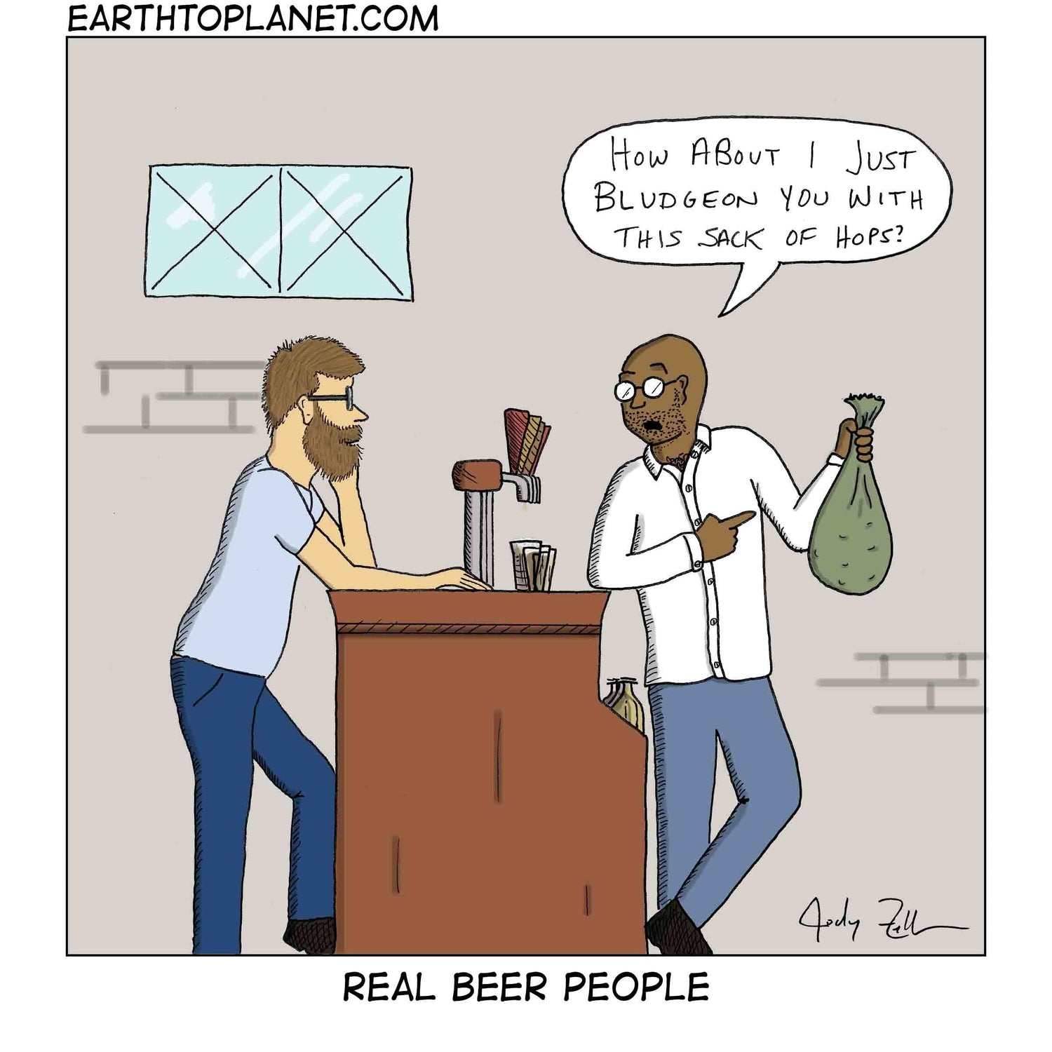 Real Beer People Cartoon