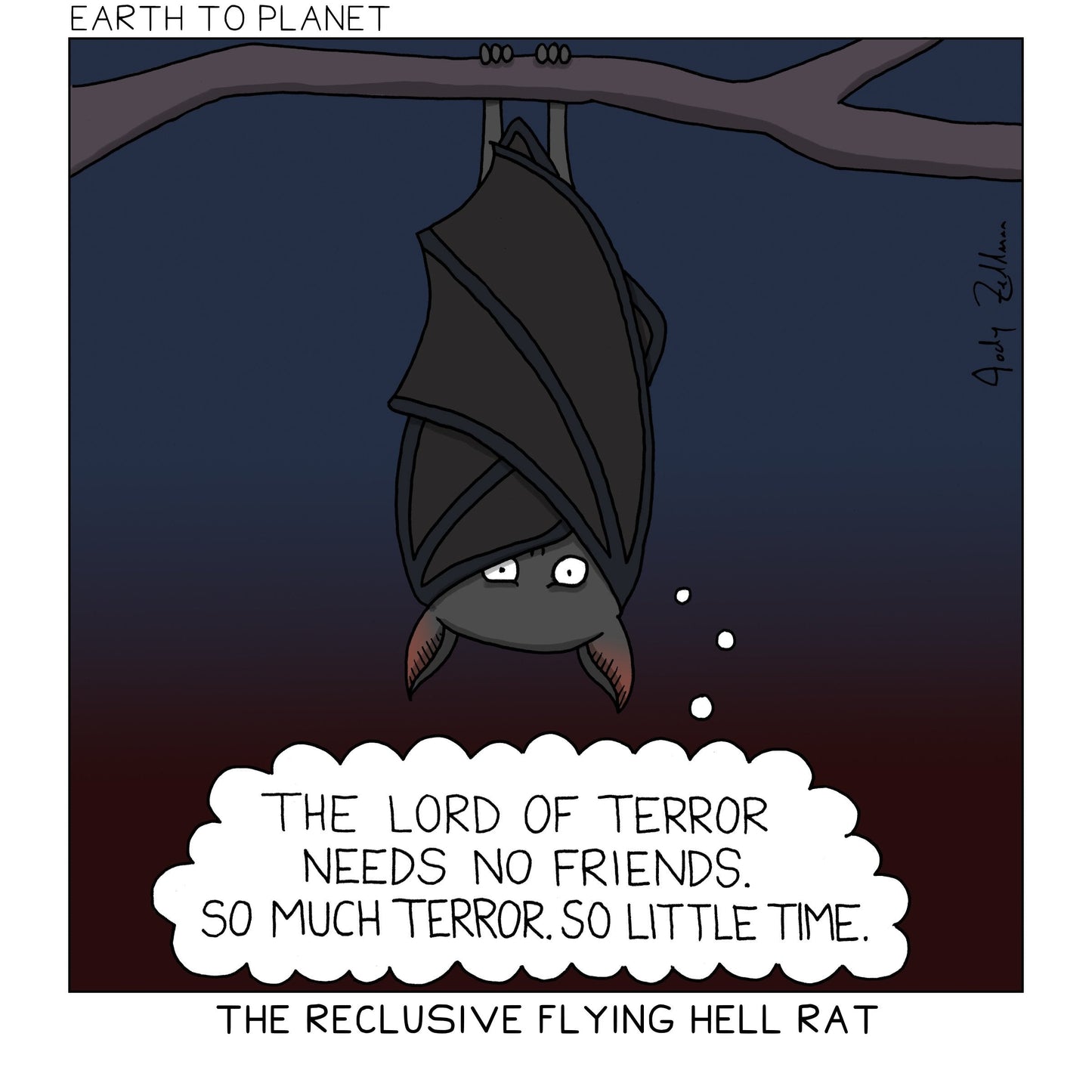 Reclusive Flying Hell Rat Cartoon