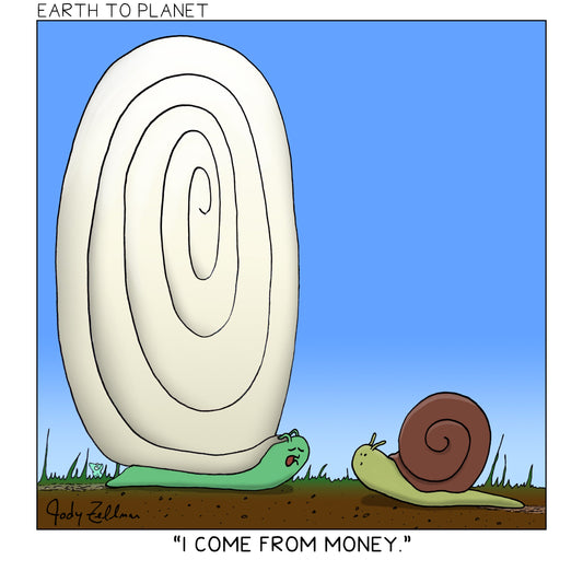 Rich Snail Cartoon