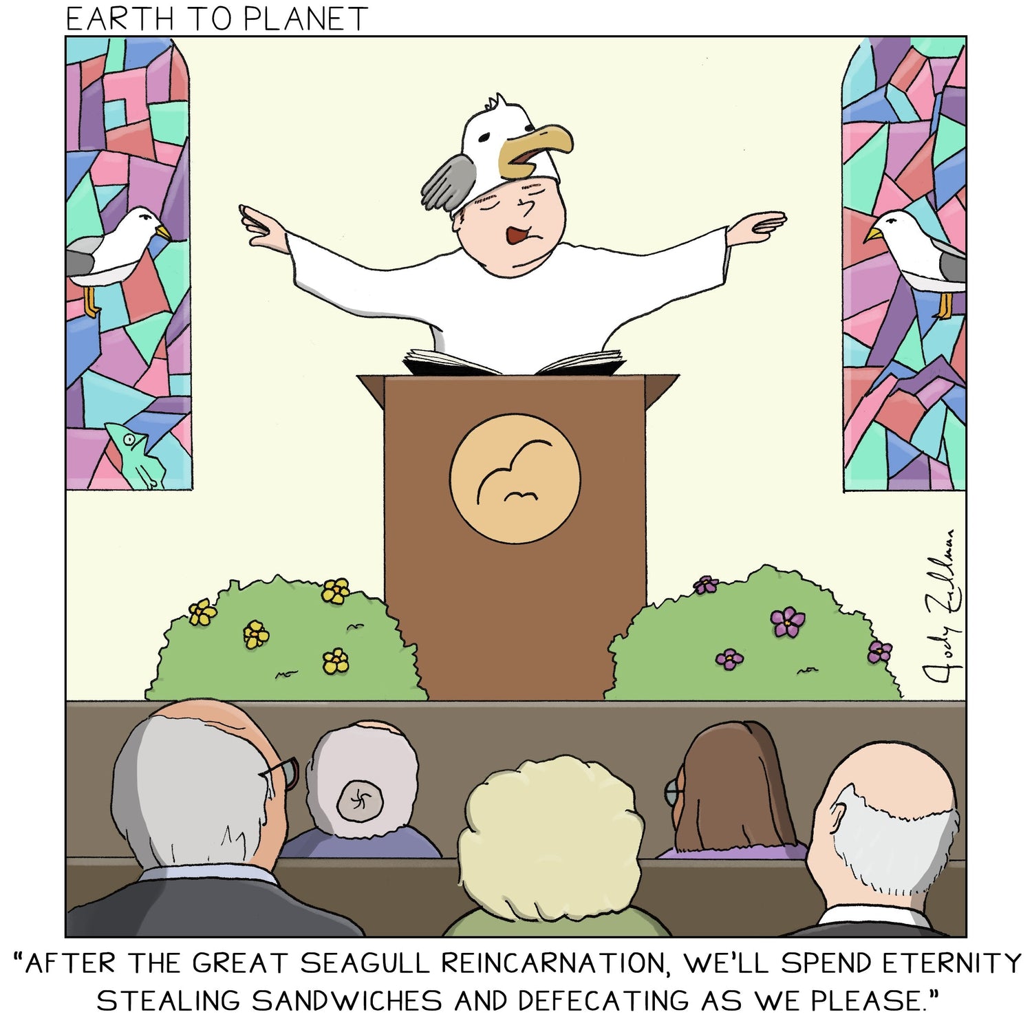 Seagull Reincarnation Cartoon