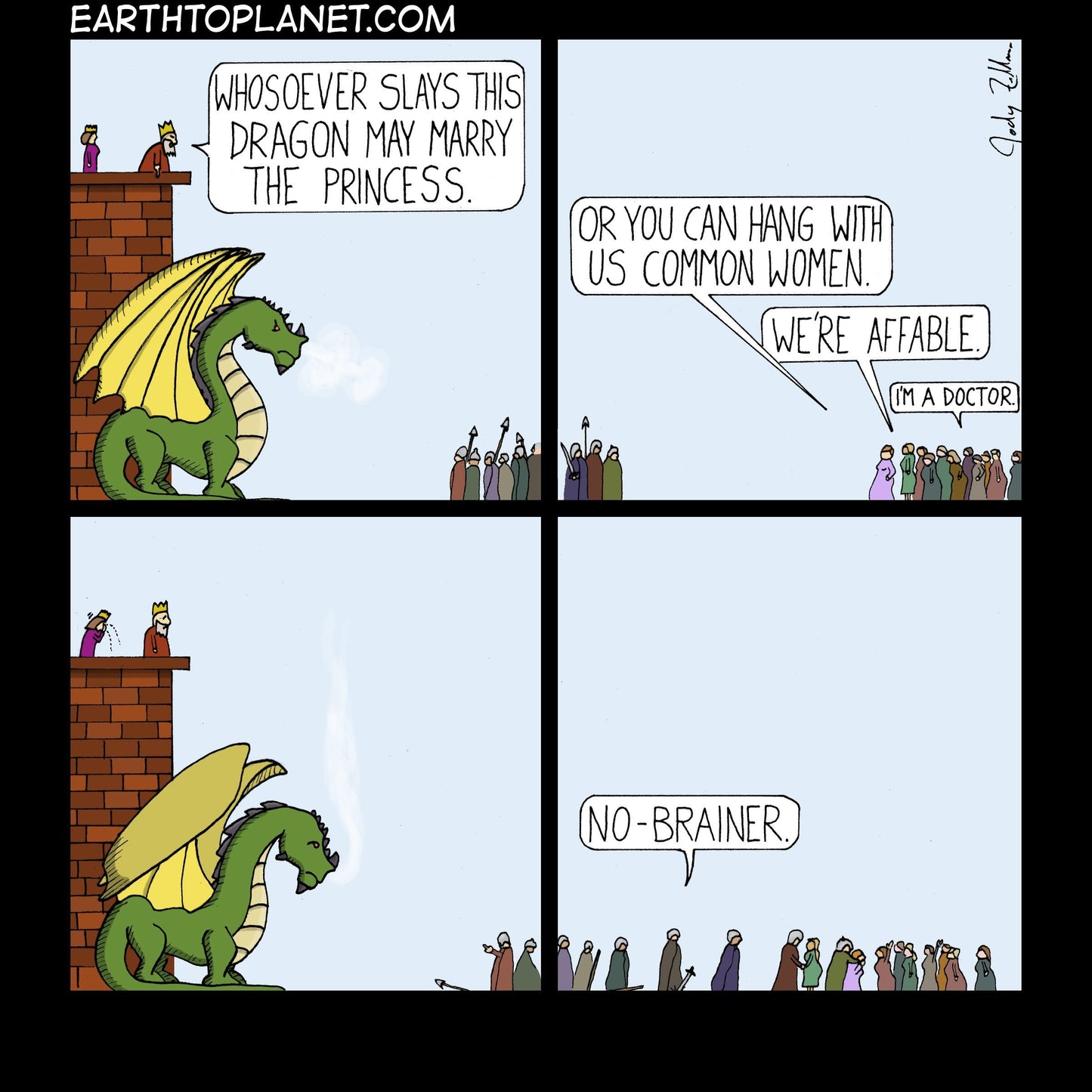 Slay The Dragon Cartoon