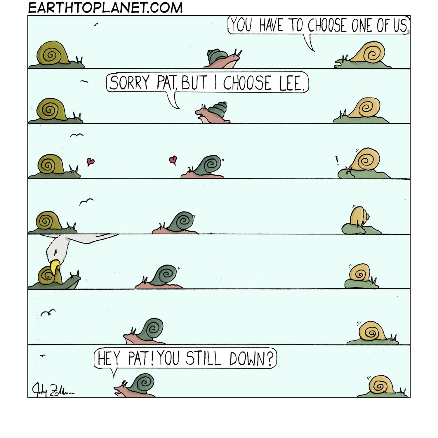 Snail Love Cartoon