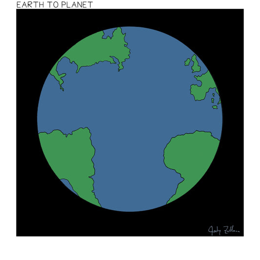 Socially Distant Earth Cartoon