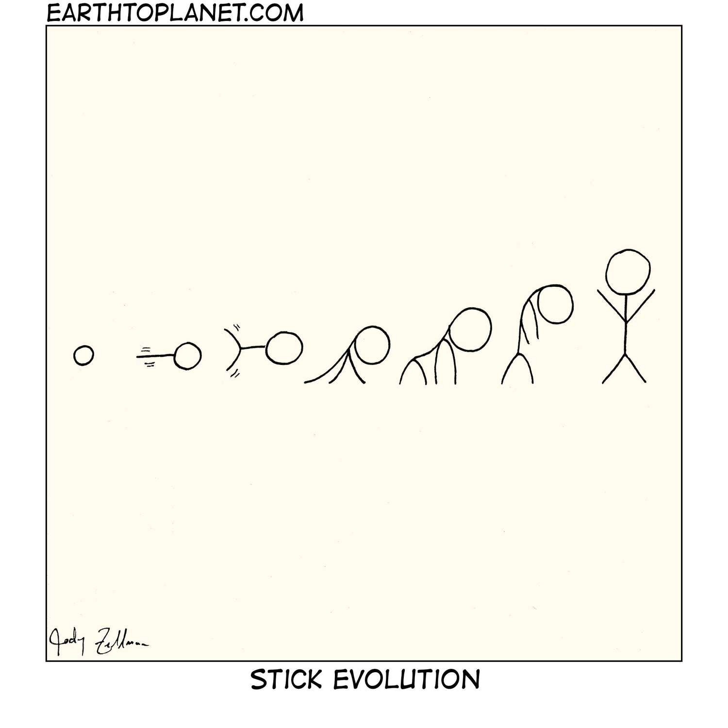 Stick Evolution Cartoon