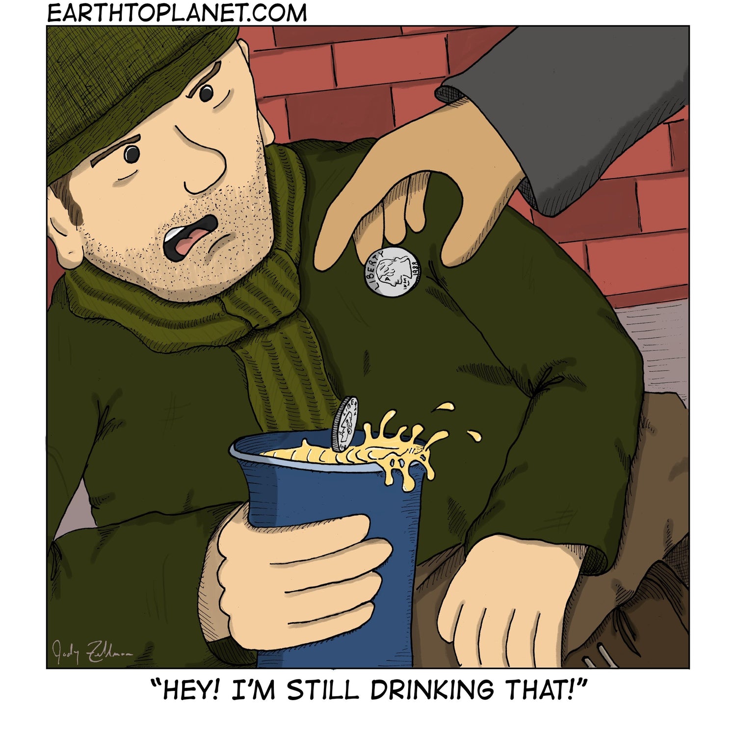 Still Drinking Cartoon