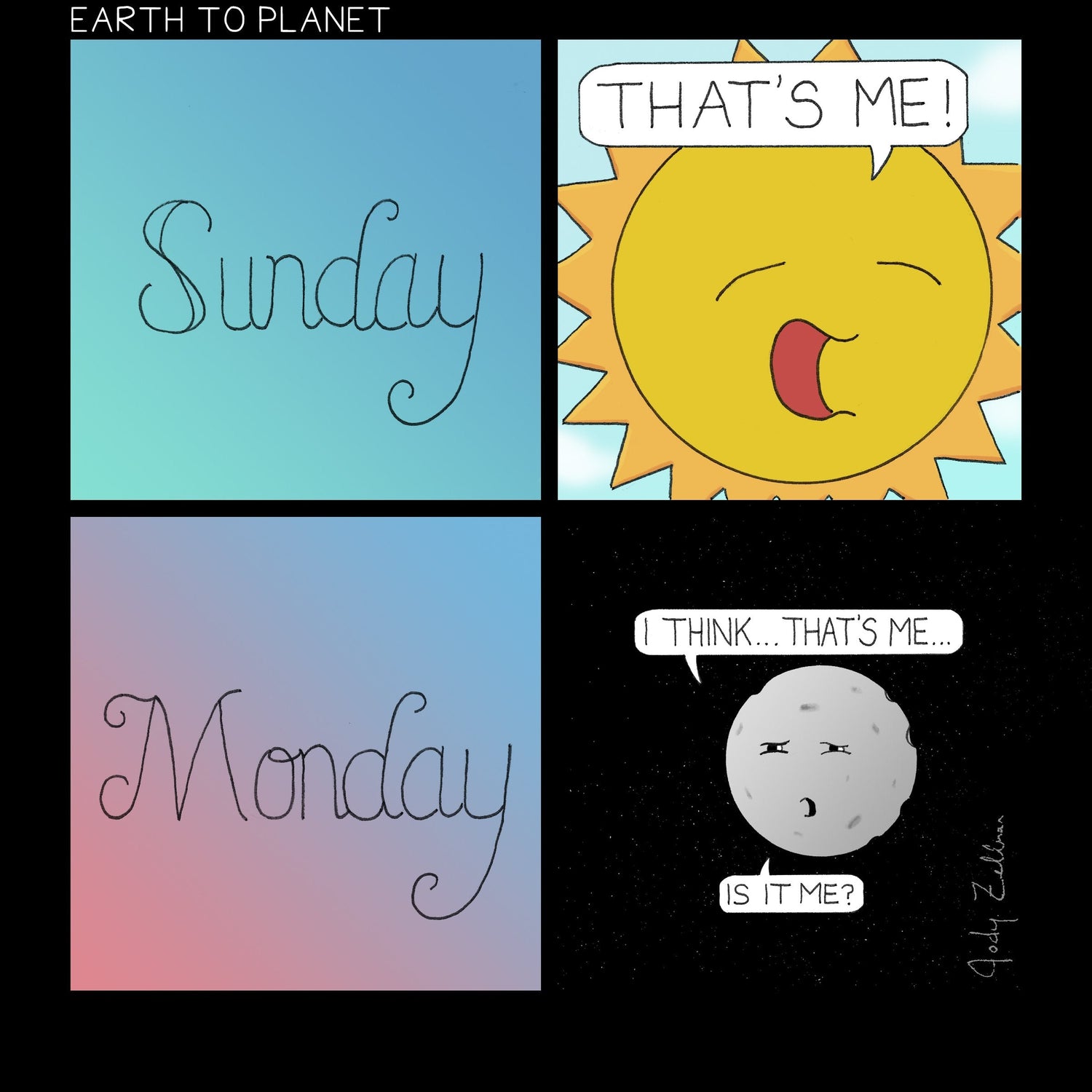 Sunday Monday Cartoon
