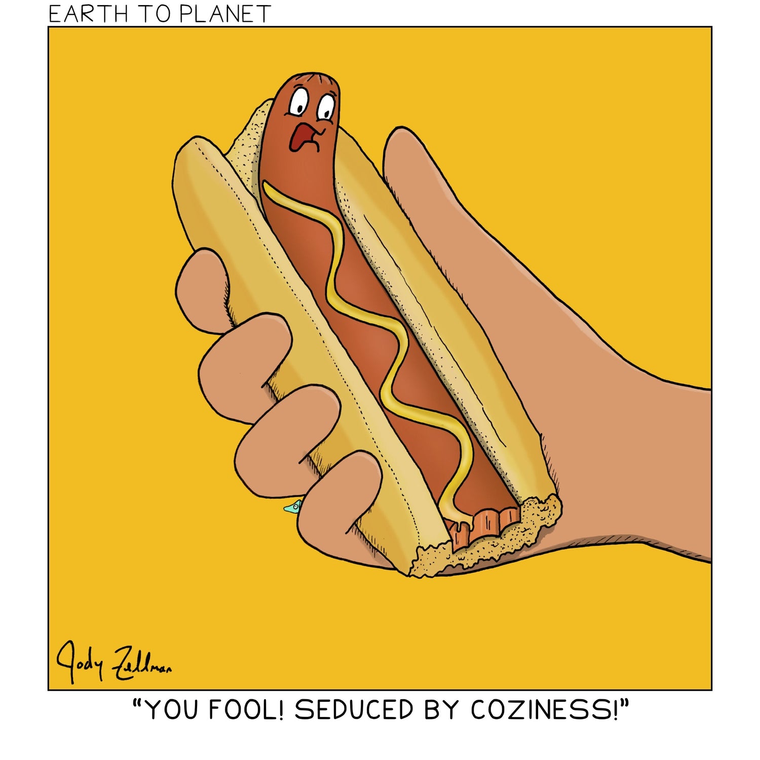 Talking Hot Dog Cartoon
