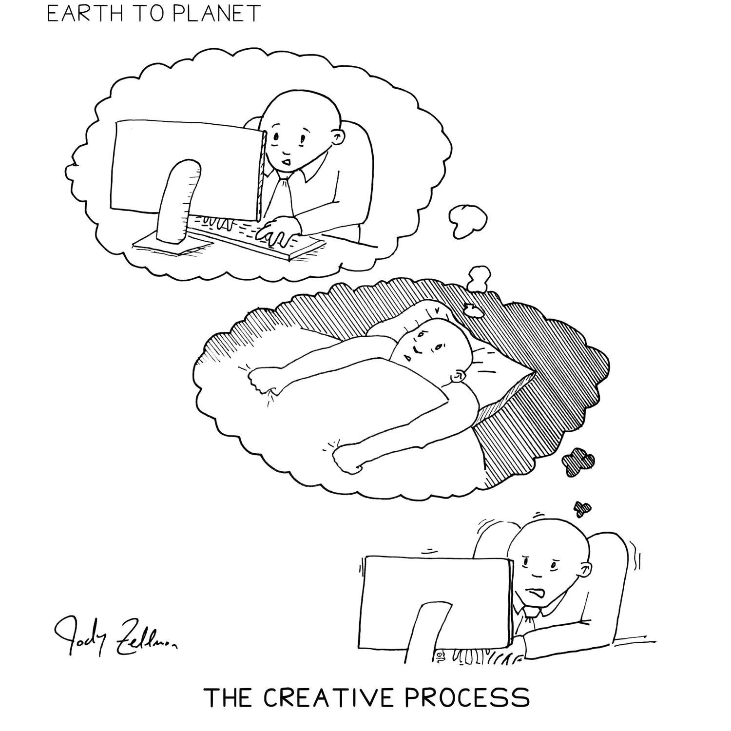 The Creative Process Cartoon