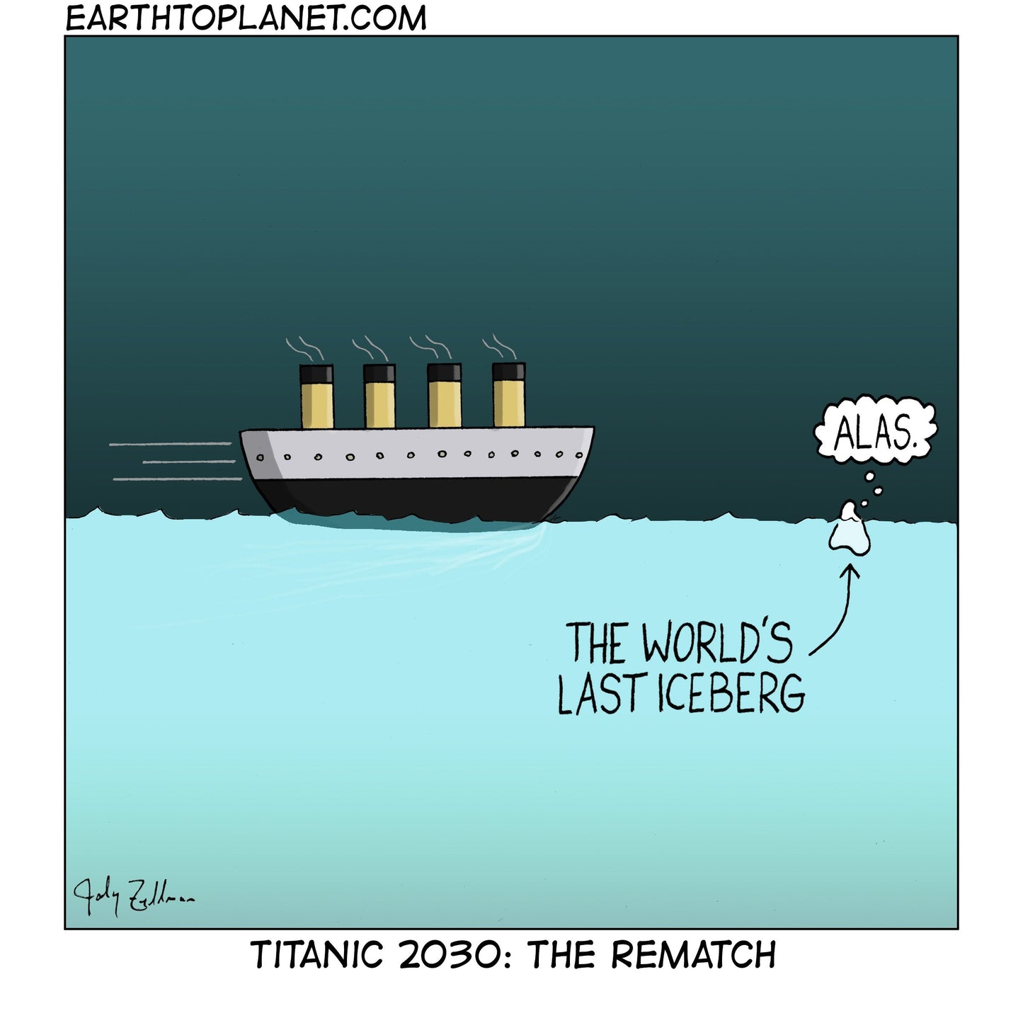 Titanic 2030 Cartoon