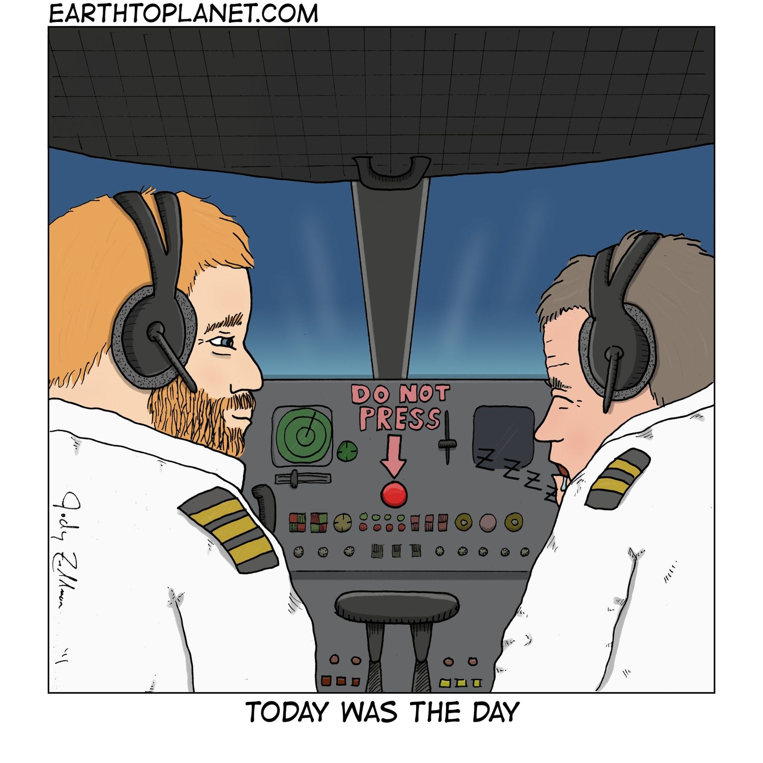 Today Was The Day Cartoon