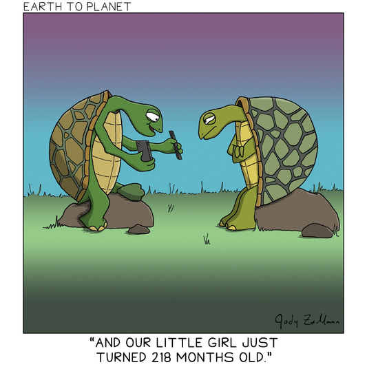 Tortoise Parents Cartoon