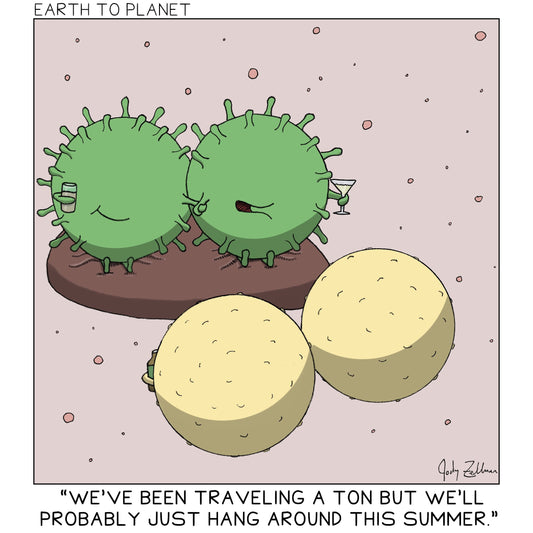 Virus Party Cartoon