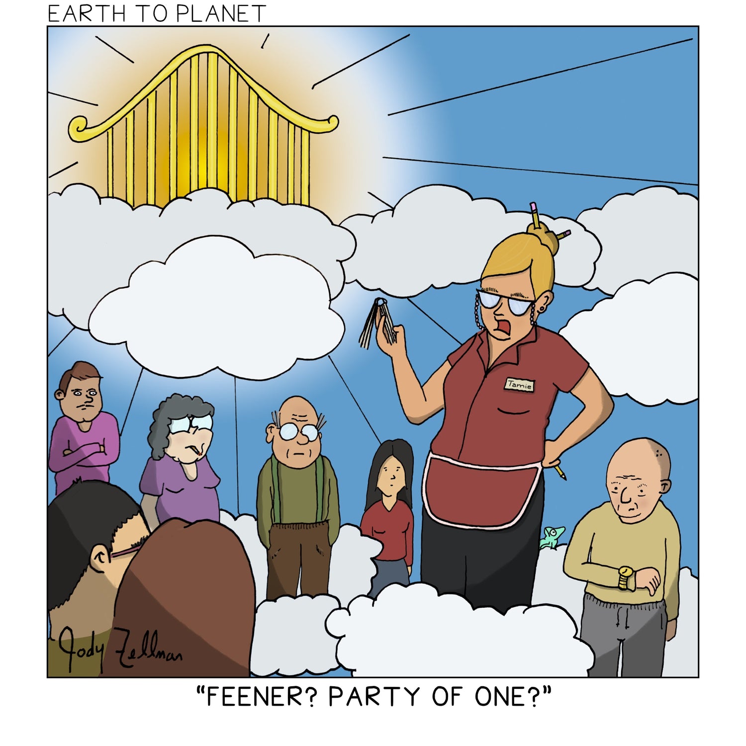 Wait To Get Into Heaven Cartoon