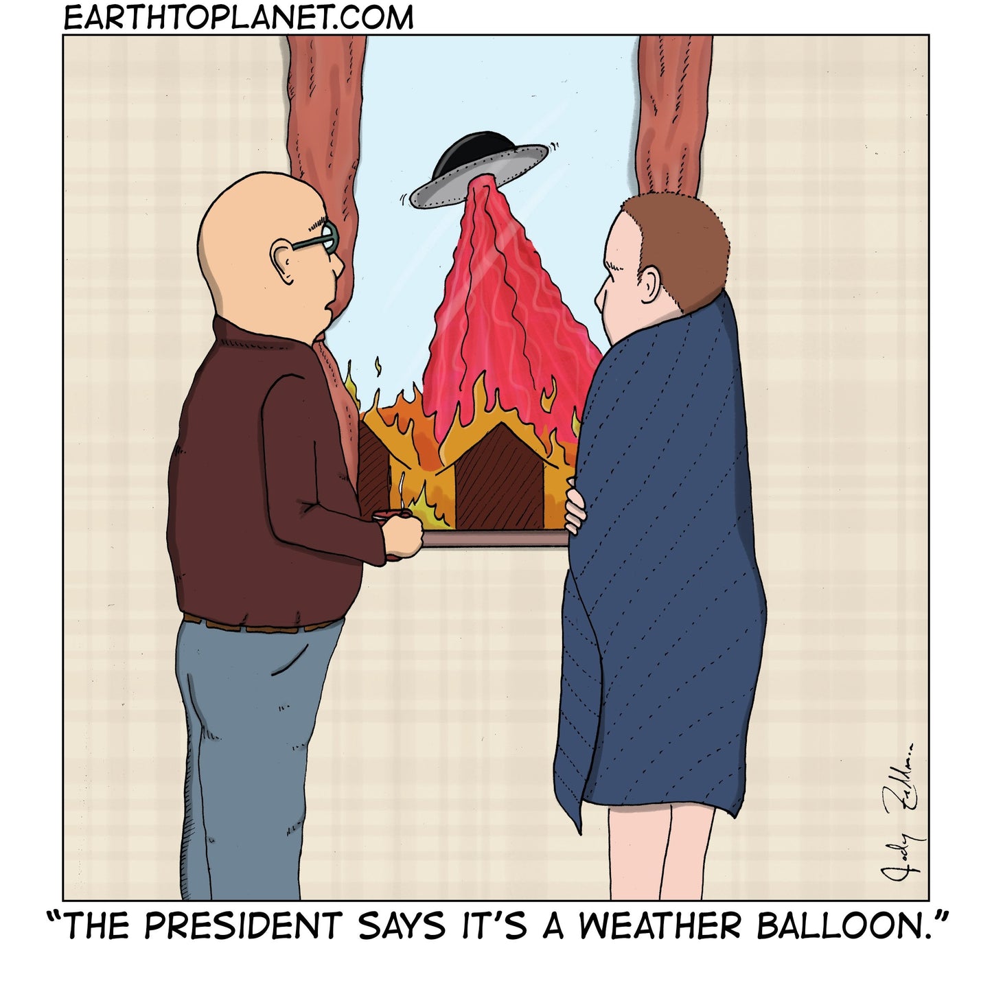 Weather Balloon Cartoon
