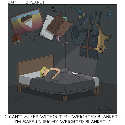 Weighted Blanket Cartoon