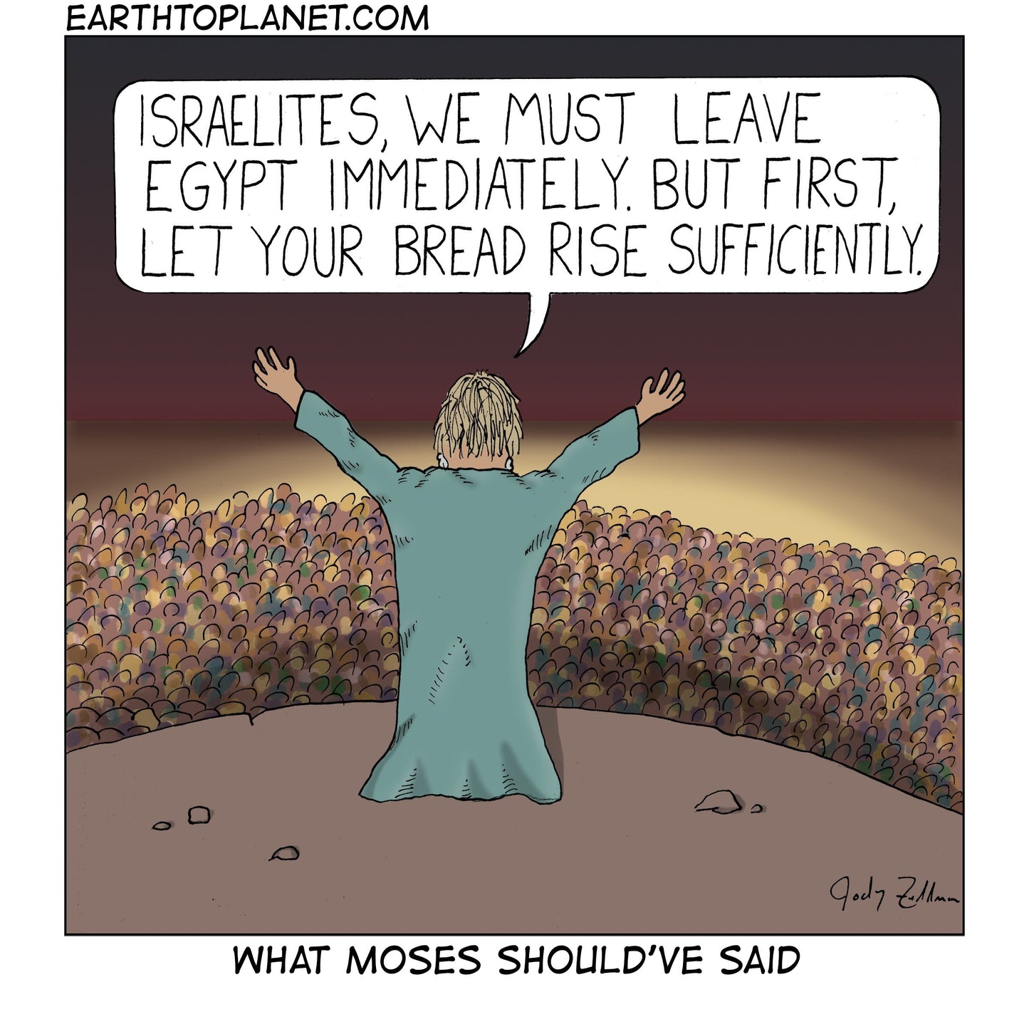 What Moses Should've Said Cartoon