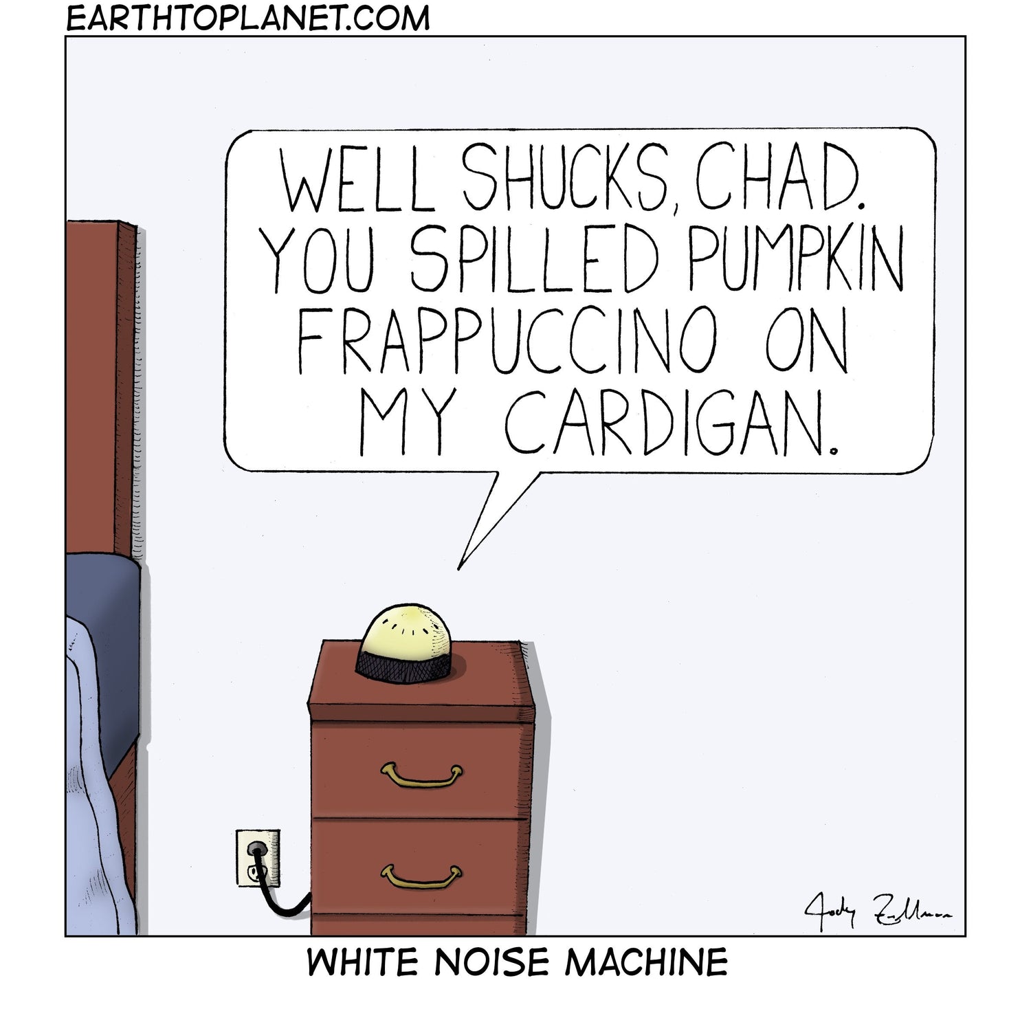 White Noise Machine Cartoon