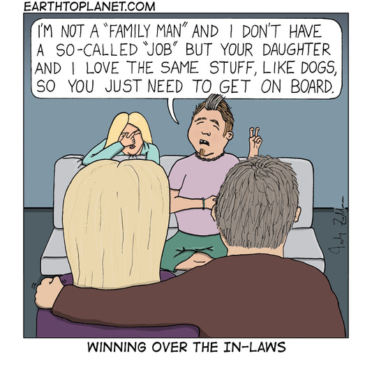 Winning Over The In-Laws Cartoon